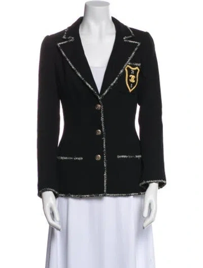 Pre-owned Chanel Vintage 2005 Blazer In Black