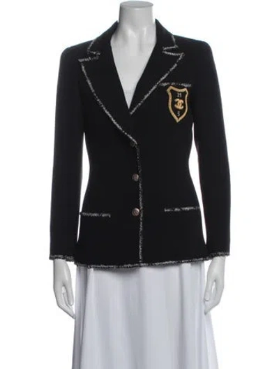 Pre-owned Chanel Vintage 2005 Blazer In Black