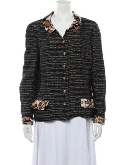 Pre-owned Chanel Vintage 2005 Blazer In Black