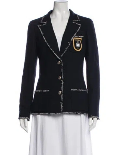Pre-owned Chanel Vintage 2005 Blazer In Blue
