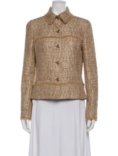 Pre-owned Chanel Vintage 2005 Blazer In Gold