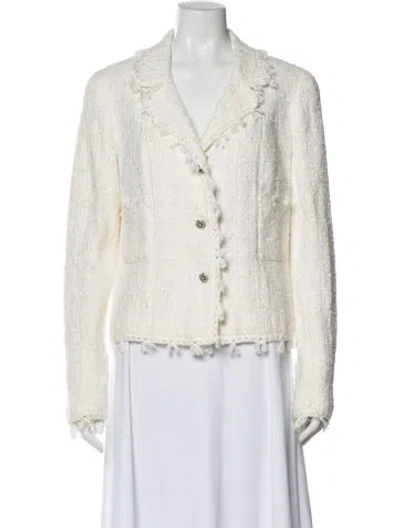 Pre-owned Chanel Vintage 2005 Blazer In White