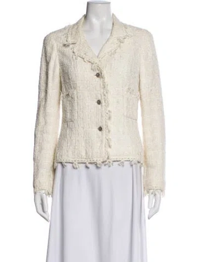 Pre-owned Chanel Vintage 2005 Blazer In White