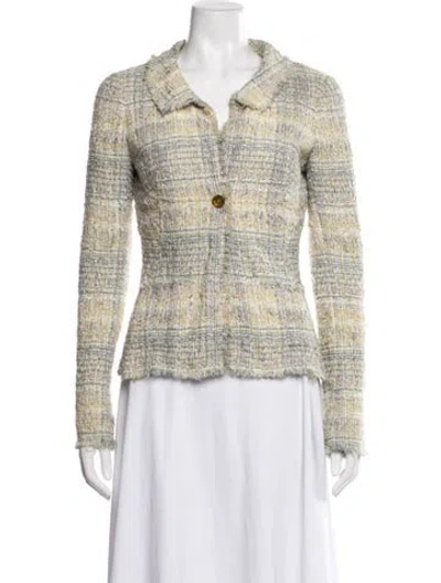 Pre-owned Chanel Vintage 2005 Blazer In Yellow
