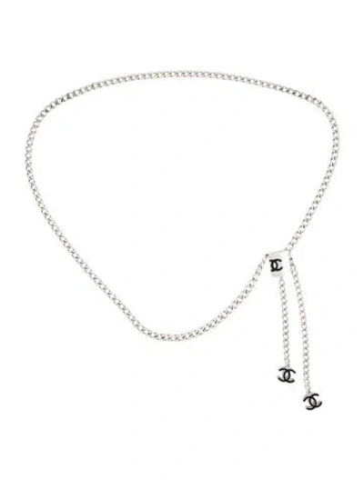 Pre-owned Chanel Vintage 2005 Chain-link Belt In Silver