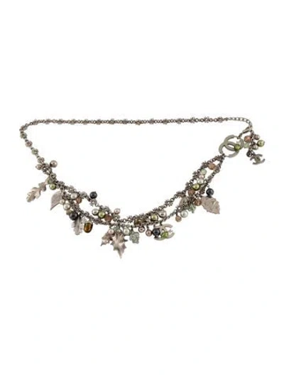 Pre-owned Chanel Vintage 2005 Chain-link Belt In Silver