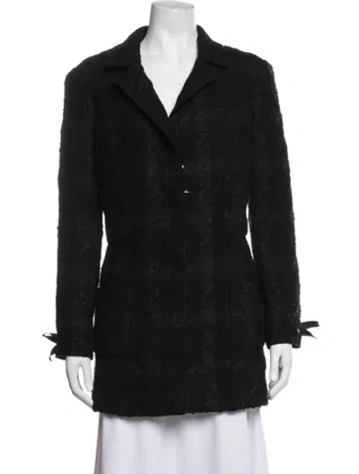 Pre-owned Chanel Vintage 2005 Coat In Black