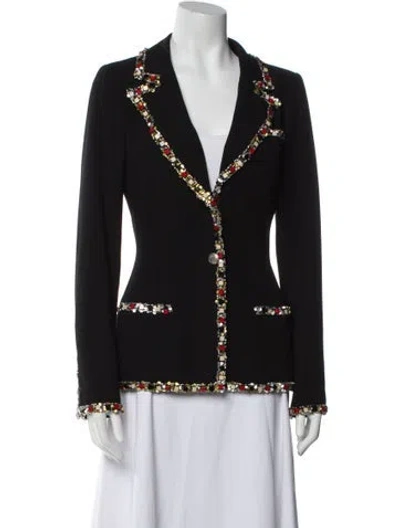 Pre-owned Chanel Vintage 2005 Evening Jacket In Black