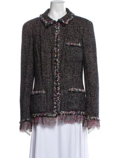 Pre-owned Chanel Vintage 2005 Evening Jacket In Black