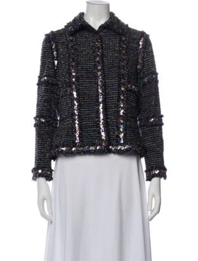Pre-owned Chanel Vintage 2005 Evening Jacket In Blue