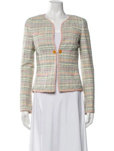 Pre-owned Chanel Vintage 2005 Evening Jacket In Green