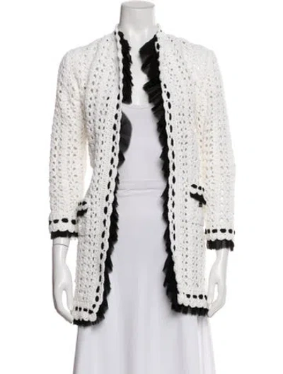 Pre-owned Chanel Vintage 2005 Evening Jacket In White