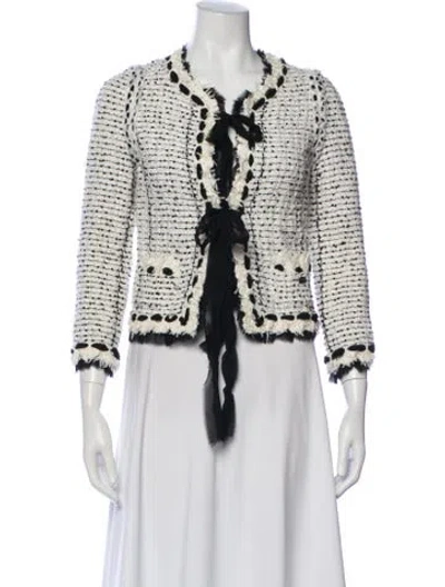 Pre-owned Chanel Vintage 2005 Jacket In White