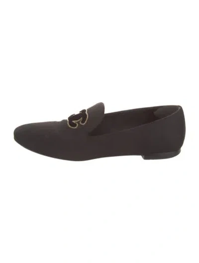 Pre-owned Chanel Vintage 2005 Loafers In Black
