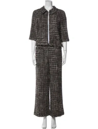 Pre-owned Chanel Vintage 2005 Pantsuit In Brown