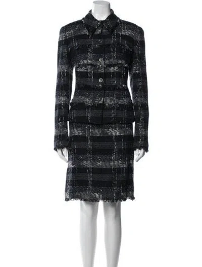 Pre-owned Chanel Vintage 2005 Skirt Suit In Black