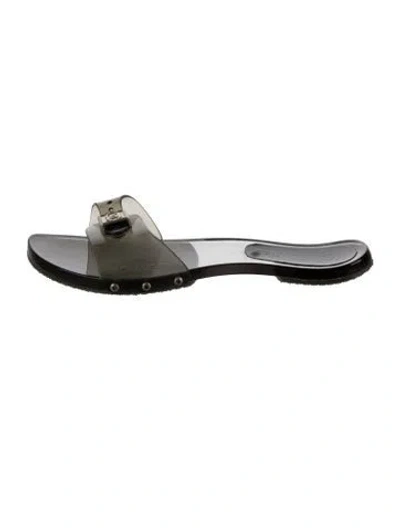 Pre-owned Chanel Vintage 2005 Slides In Silver