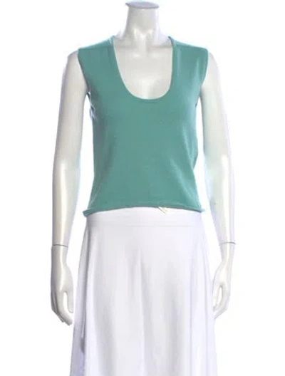 Pre-owned Chanel Vintage 2005 Sweater In Green