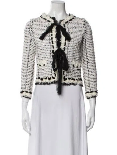 Pre-owned Chanel Vintage 2005 Sweater In White