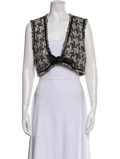 Pre-owned Chanel Vintage 2005 Vest In Black