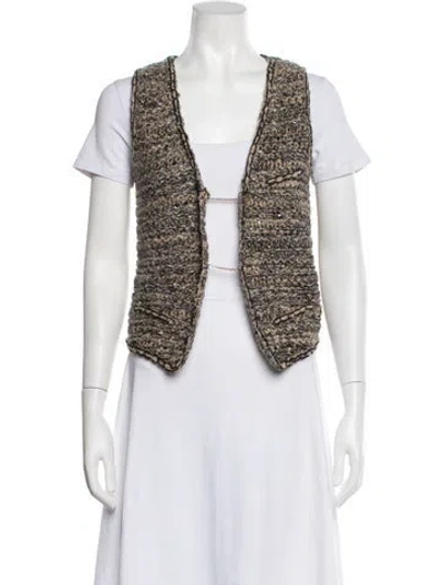 Pre-owned Chanel Vintage 2005 Vest In Brown