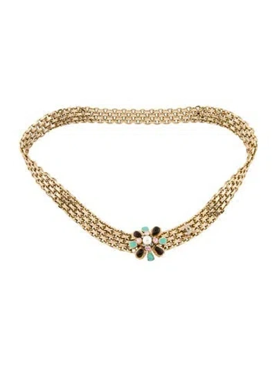 Pre-owned Chanel Vintage 2005 Waist Belt In Gold