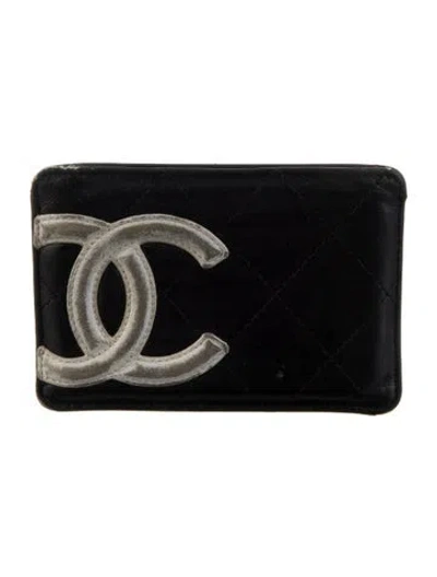Pre-owned Chanel Vintage 2005-2006 Card Holder In Black