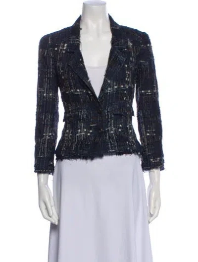 Pre-owned Chanel Vintage 2006 Blazer In Blue