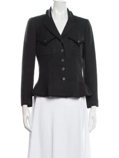 Pre-owned Chanel Vintage 2006 Blazer In Gray