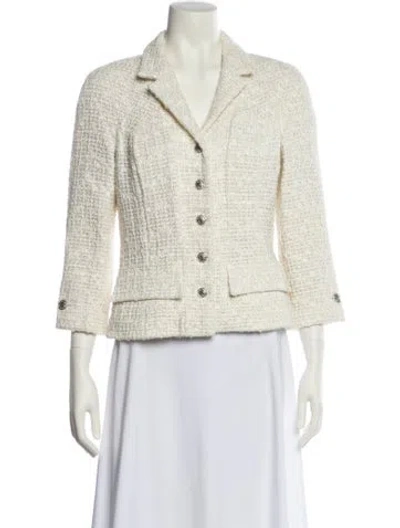 Pre-owned Chanel Vintage 2006 Blazer In White