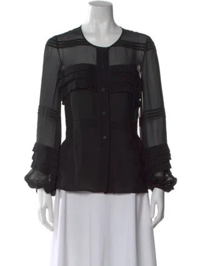 Pre-owned Chanel Vintage 2006 Blouse In Black