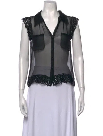 Pre-owned Chanel Vintage 2006 Blouse In Black