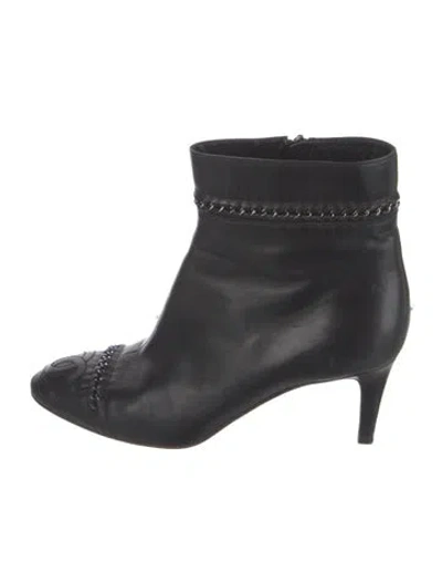 Pre-owned Chanel Vintage 2006 Boots In Black
