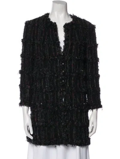 Pre-owned Chanel Vintage 2006 Coat In Black