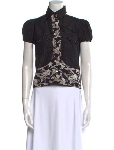 Pre-owned Chanel Vintage 2006 Crop Top In Black