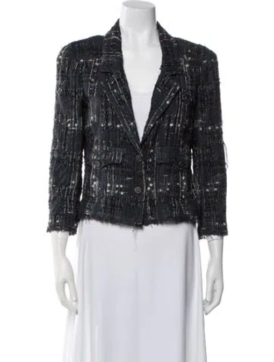 Pre-owned Chanel Vintage 2006 Evening Jacket In Blue