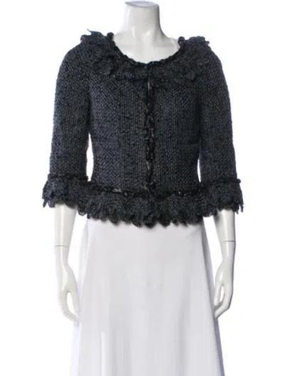Pre-owned Chanel Vintage 2006 Evening Jacket In Gray