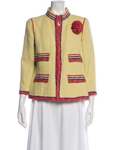 Pre-owned Chanel Vintage 2006 Jacket In Yellow