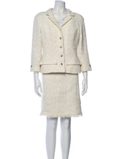 Pre-owned Chanel Vintage 2006 Skirt Set In Neutral