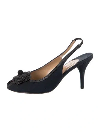 Pre-owned Chanel Vintage 2006 Slingback Pumps In Blue