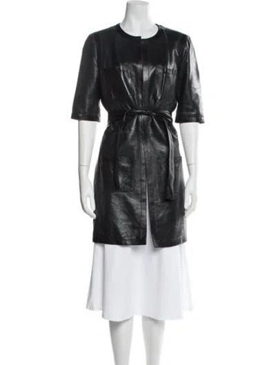 Pre-owned Chanel Vintage 2006 Trench Coat In Green