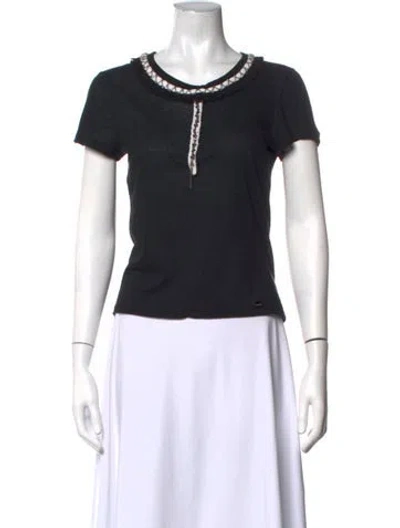 Pre-owned Chanel Vintage 2006 T-shirt In Black
