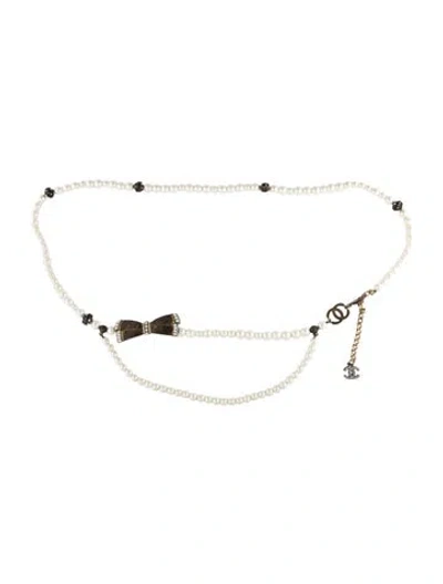 Pre-owned Chanel Vintage 2006 Waist Belt In White