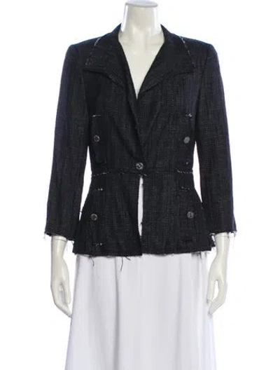 Pre-owned Chanel Vintage 2007 Blazer In Black