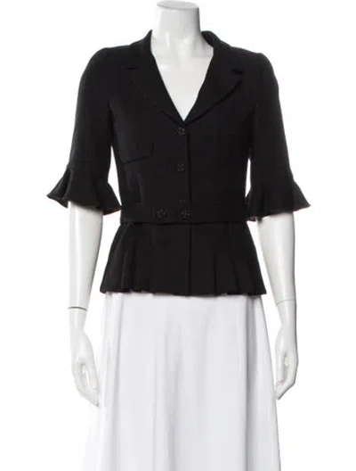 Pre-owned Chanel Vintage 2007 Blazer In Black