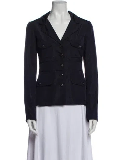 Pre-owned Chanel Vintage 2007 Blazer In Blue