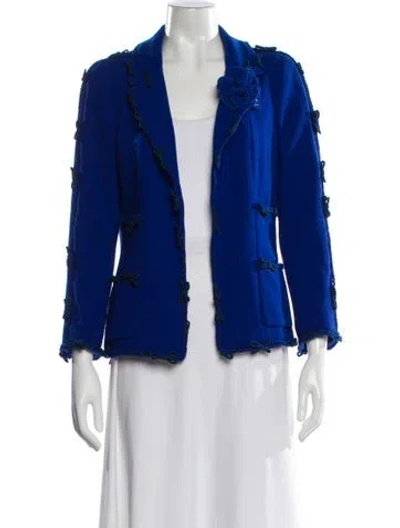 Pre-owned Chanel Vintage 2007 Blazer In Blue