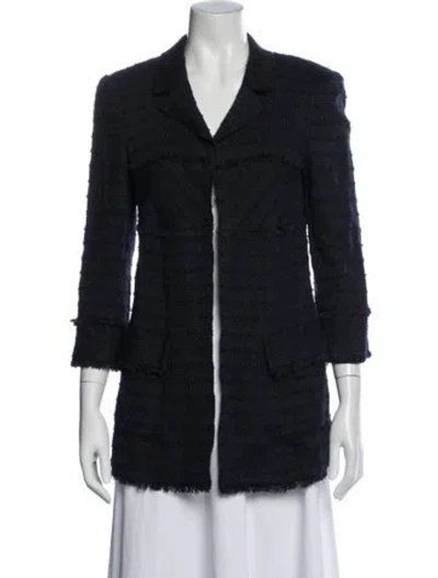 Pre-owned Chanel Vintage 2007 Blazer In Blue