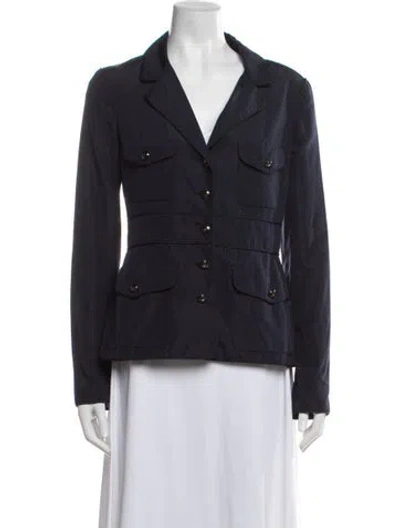 Pre-owned Chanel Vintage 2007 Blazer In Blue