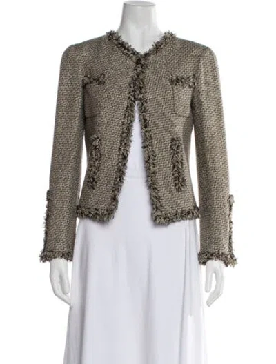 Pre-owned Chanel Vintage 2007 Blazer In Gold